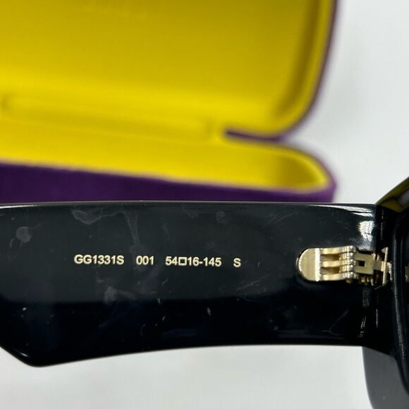 Men's Gucci acetate square sunglasses made in Italy - Picture 8 of 9
